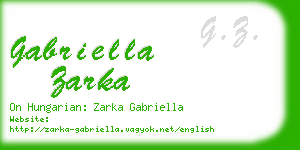 gabriella zarka business card